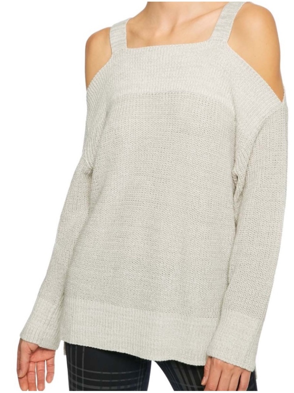 Sanctuary Amelie gray cold-shoulder sweater. Size small.